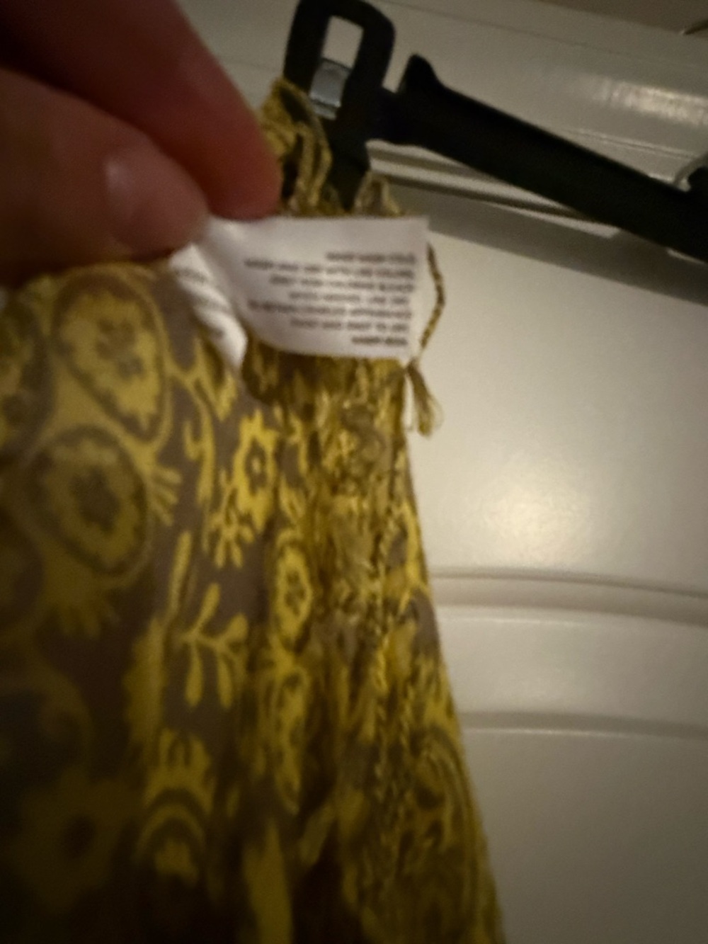 Source Unknown Yellow Floral Pattern Long Scarf Wrap - Picture 3 of 4